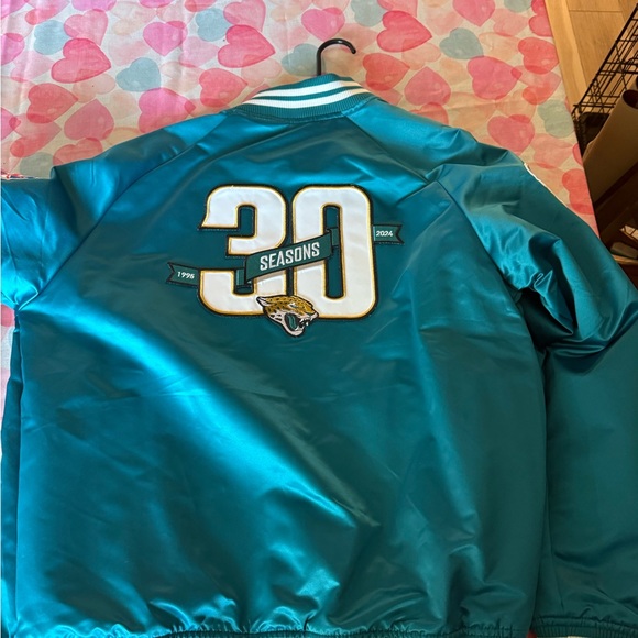 Mitchell & Ness Teal Jacksonville Jaguars Jacket - Picture 5 of 5